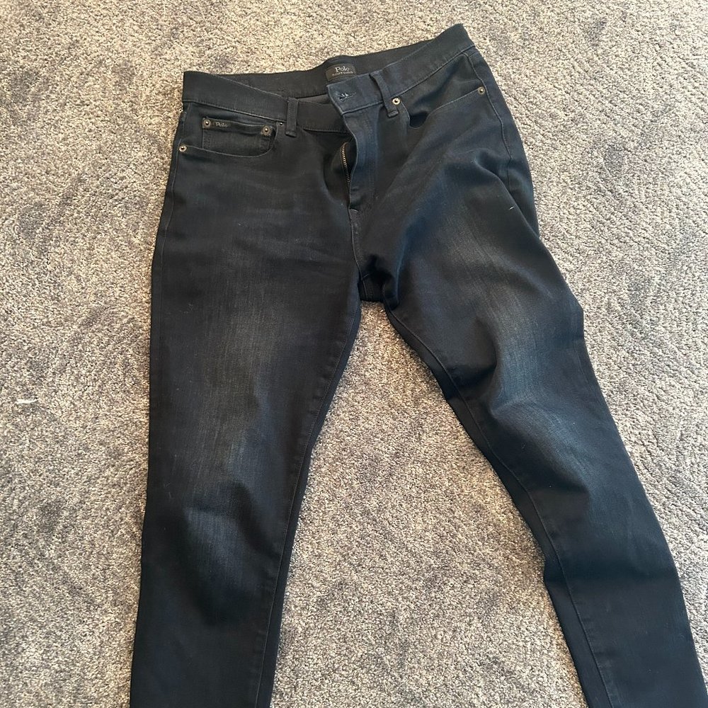 Womens Polo Ralph Lauren No. 31 Dark Blue Tompkins Skinny Jeans -Waist 31 Inseam